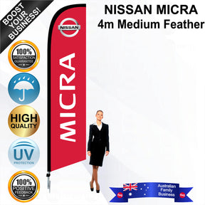 NISSAN MICRA Feather Flag - Bundle