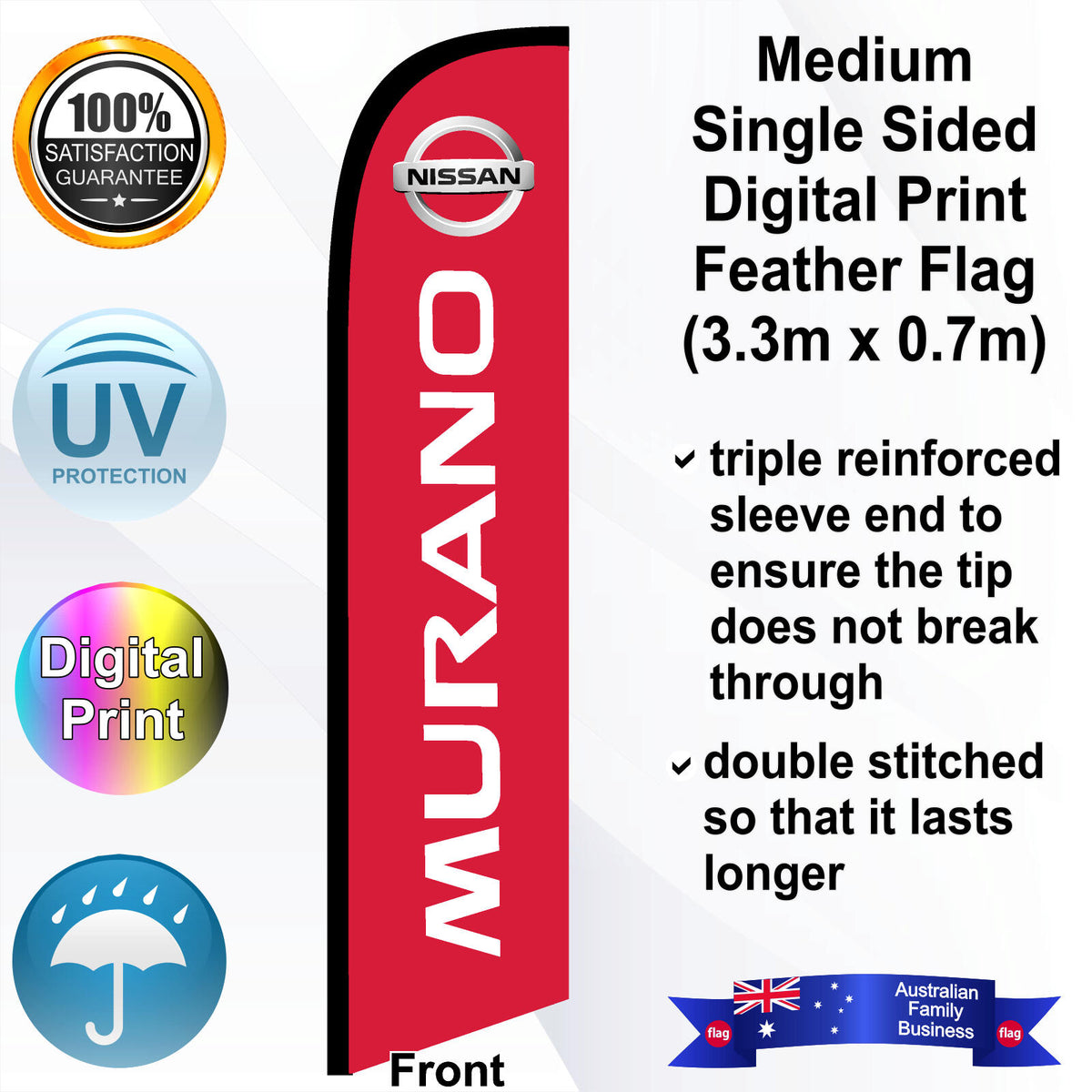 NISSAN MURANO Feather Flag - Front