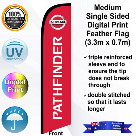 NISSAN PATHFINDER Feather Flag - Front