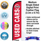 NISSAN USED CARS Feather Flag - Front