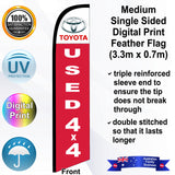 TOYOTA USED 4x4 Feather Flag - Front