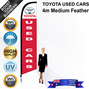 TOYOTA USED CARS Feather Flag - Bundle