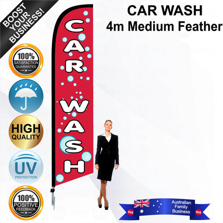 CAR WASH Feather Flag - Bundle
