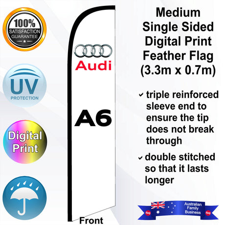 AUDI A6 Feather Flag - Front