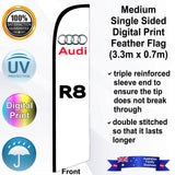 AUDI R8 Feather Flag - Front