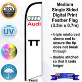 AUDI TT Feather Flag - Front