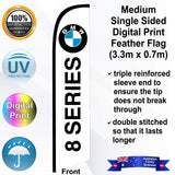 BMW 8 SERIES Feather Flag - Front