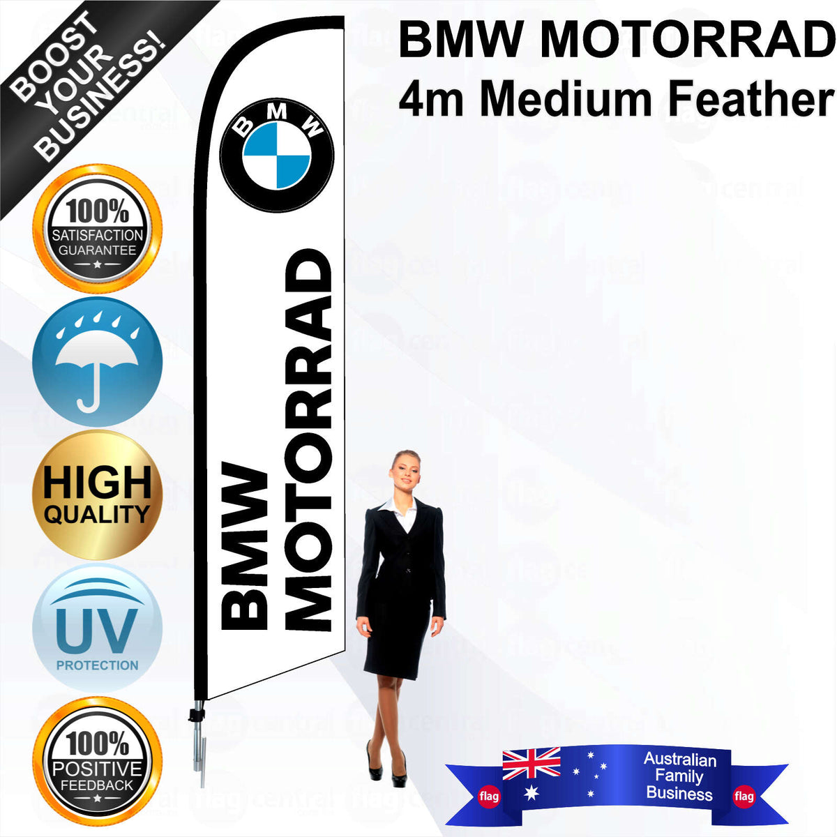 BMW MOTORRAD Feather Flag - Bundle