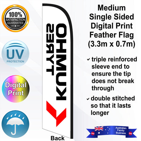 KUMHO TYRES Feather Flag - Rear