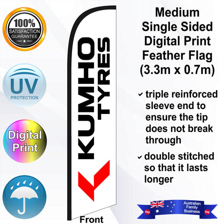 KUMHO TYRES Feather Flag - Front