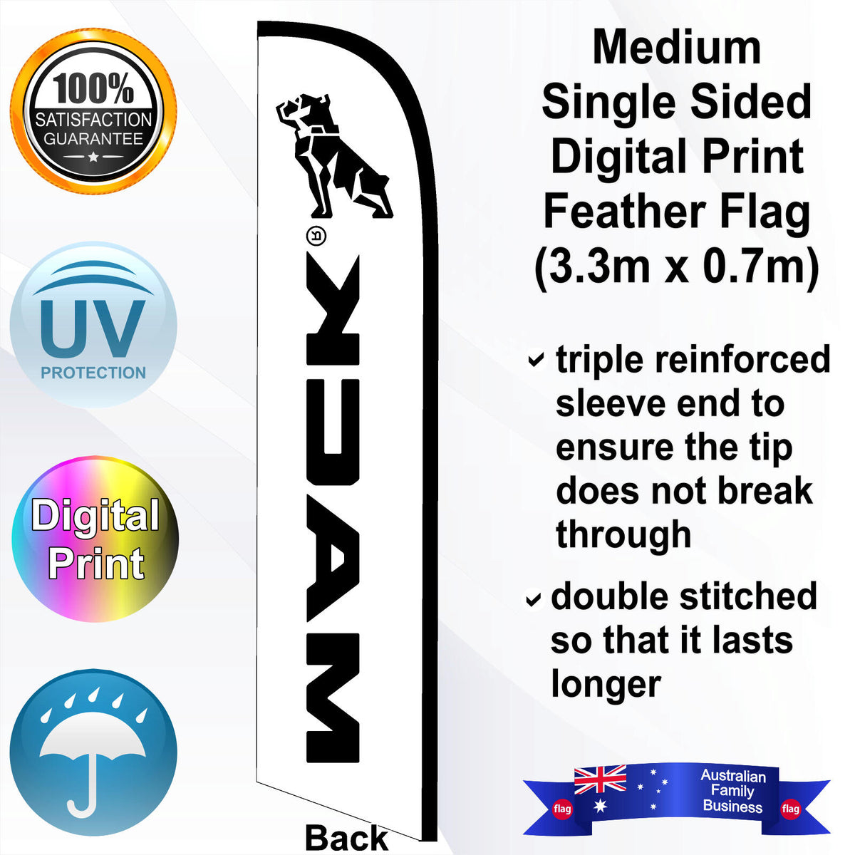 MACK Feather Flag - Rear