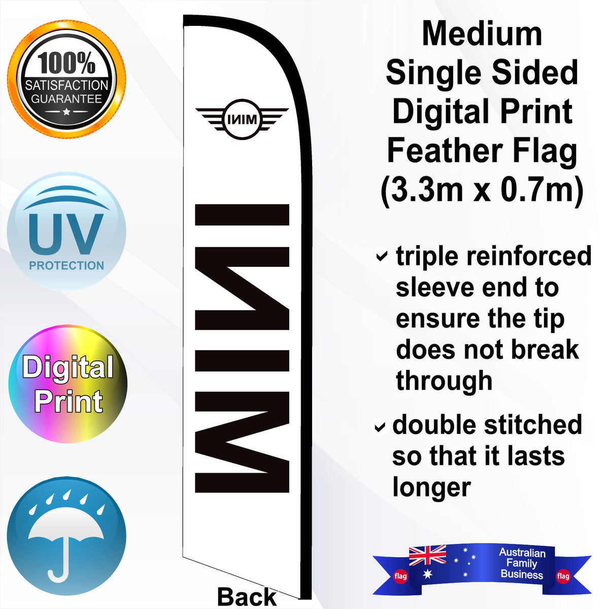MINI Feather Flag - Rear