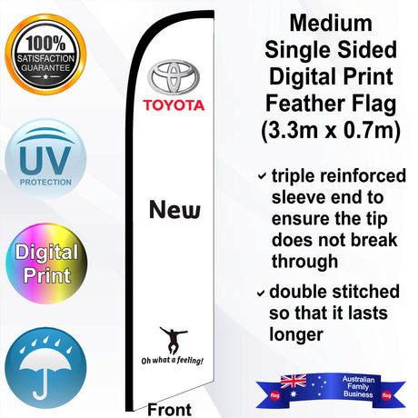 TOYOTA NEW Feather Flag - Front