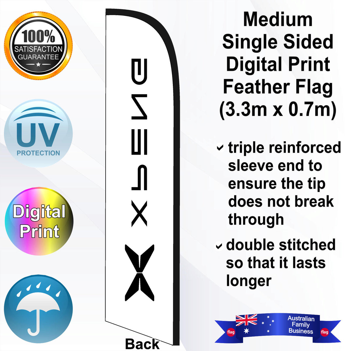 XPENG Feather Flag - Rear