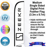ZEEKR Feather Flag - Front