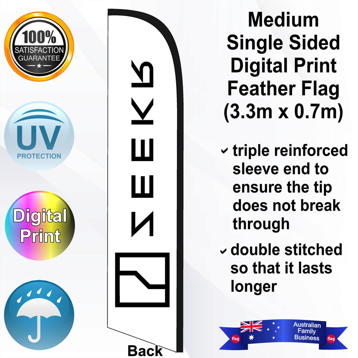 ZEEKR Feather Flag - Rear
