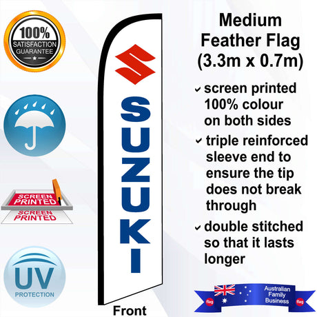 SUZUKI MOTORCYCLES Feather Flag - Front