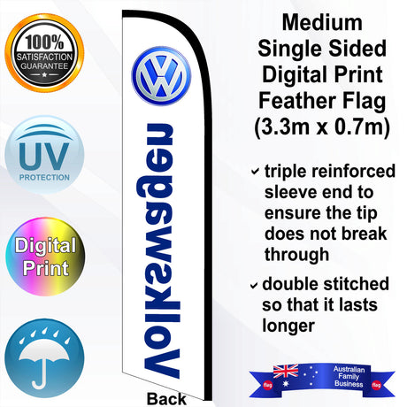 VOLKSWAGEN Feather Flag - Rear