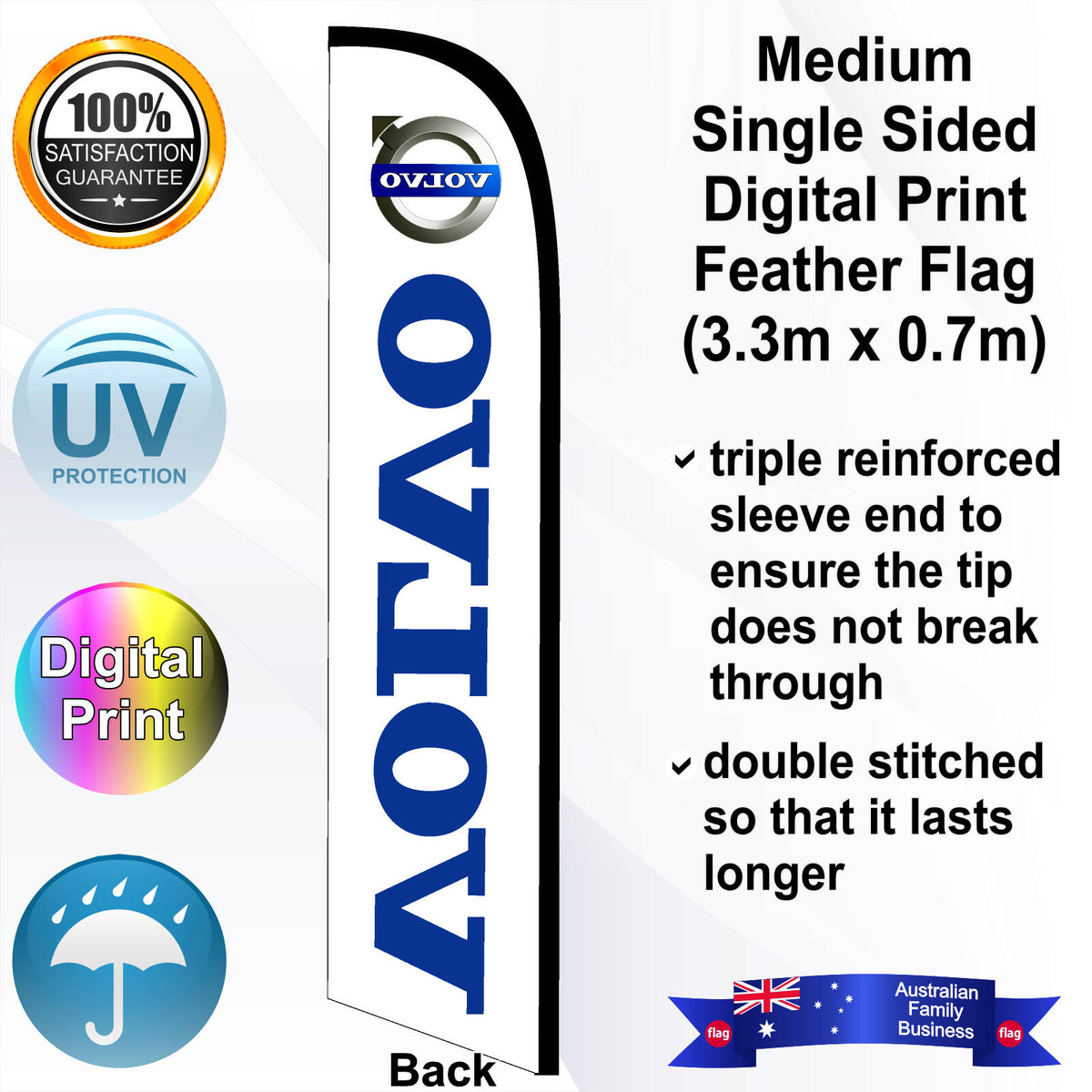 VOLVO Feather Flag - Rear