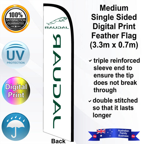 JAGUAR Feather Flag - Rear