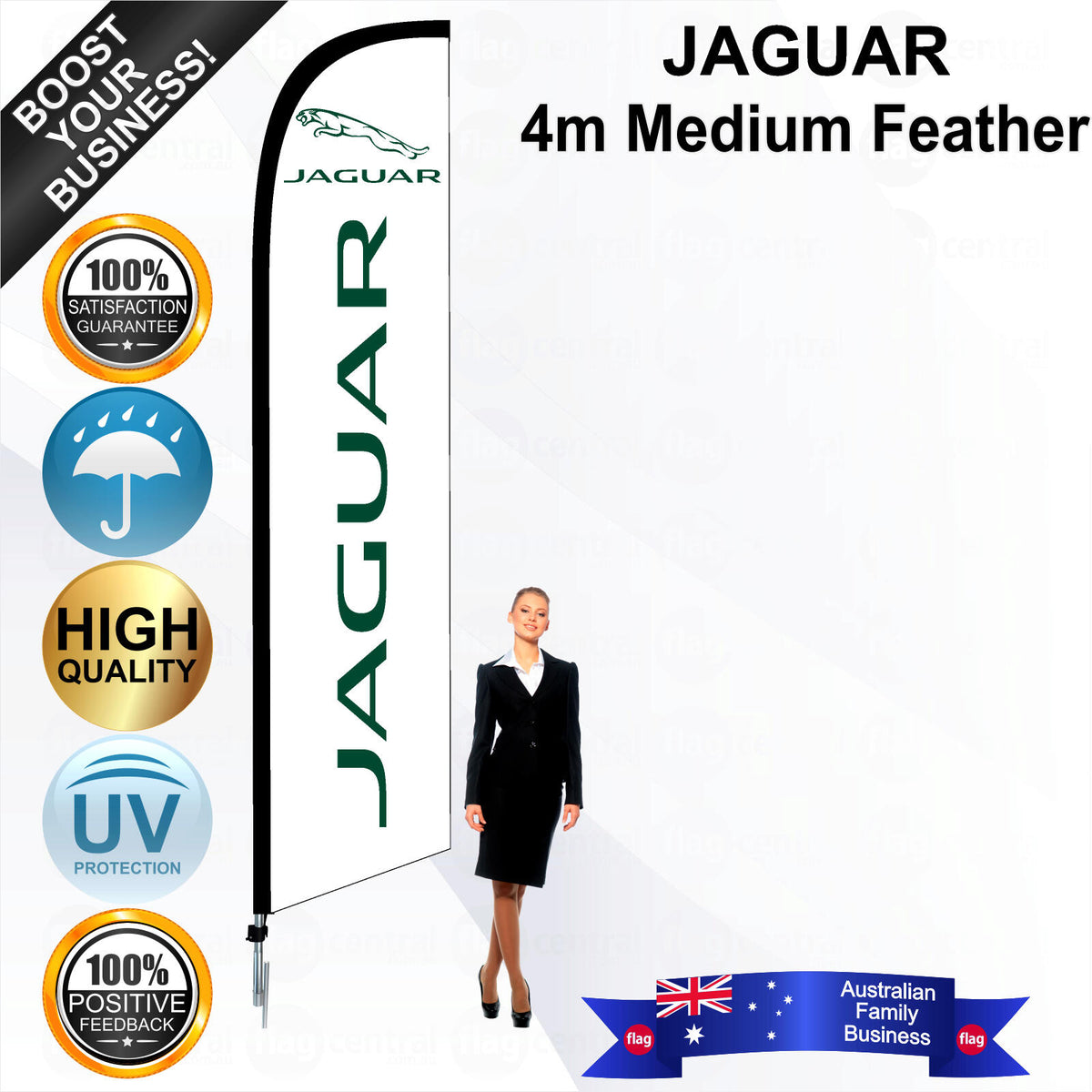 JAGUAR Feather Flag - Bundle