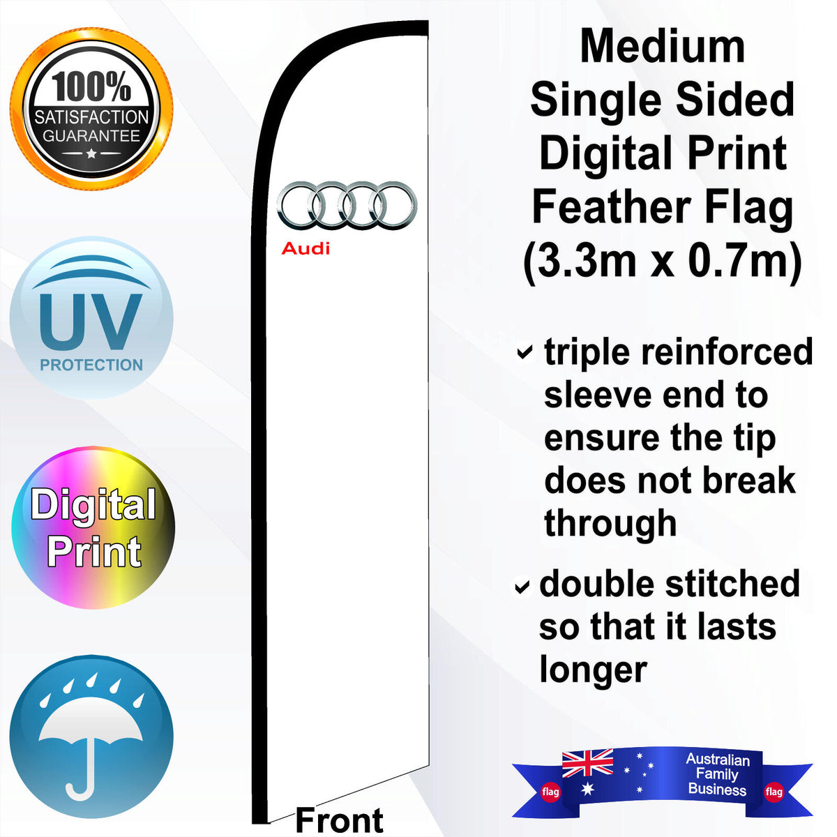 AUDI Feather Flag - Front