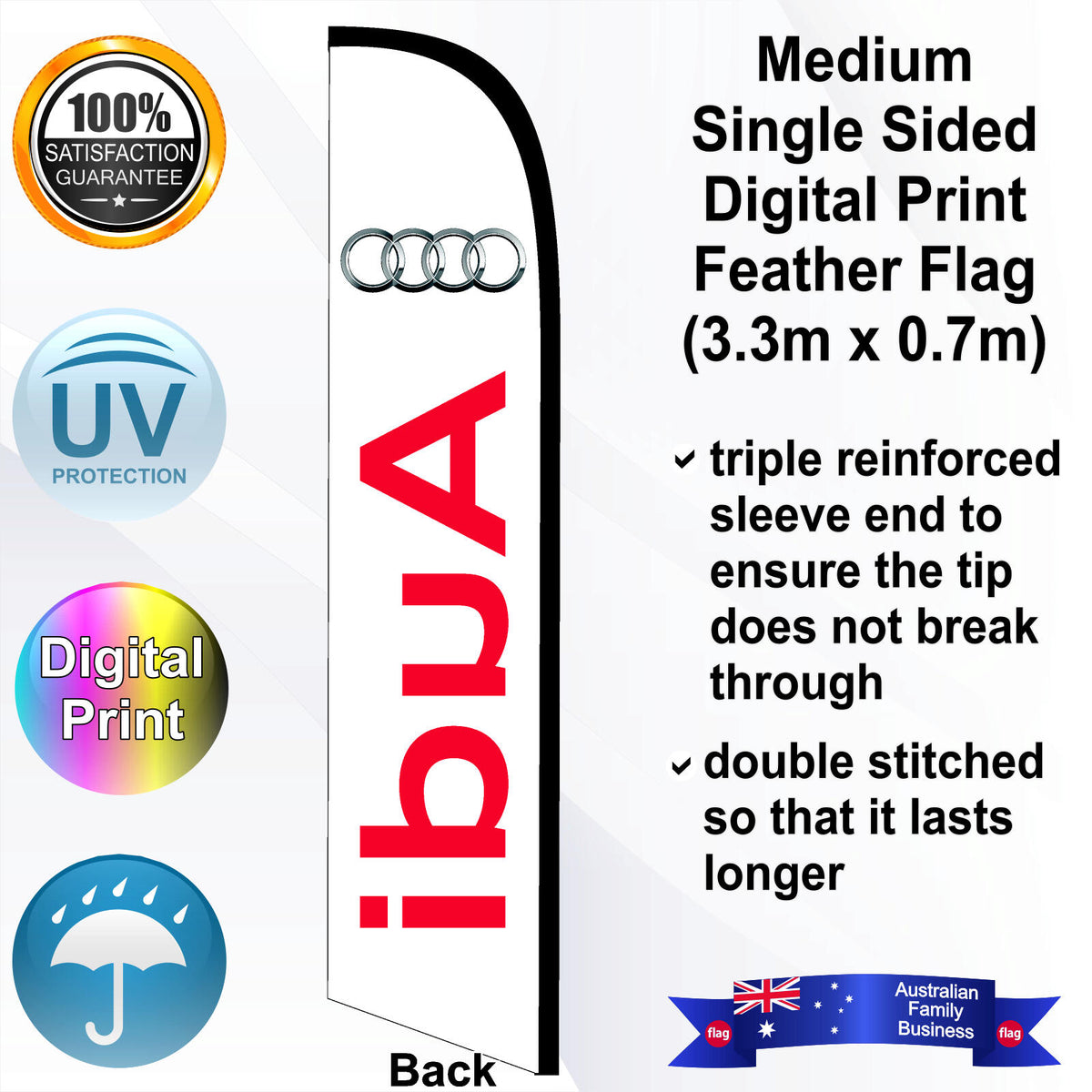 AUDI Feather Flag - Rear