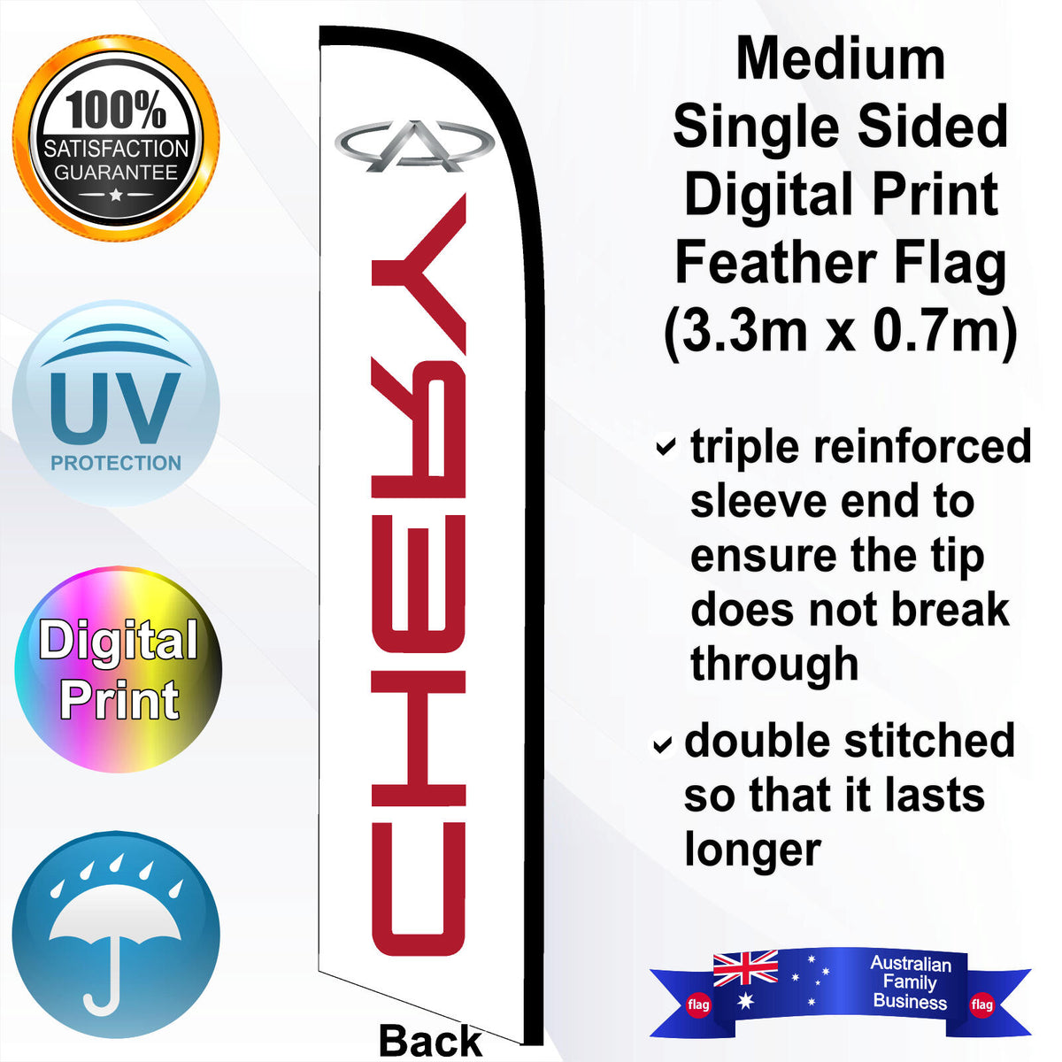 CHERY Feather Flag - Rear