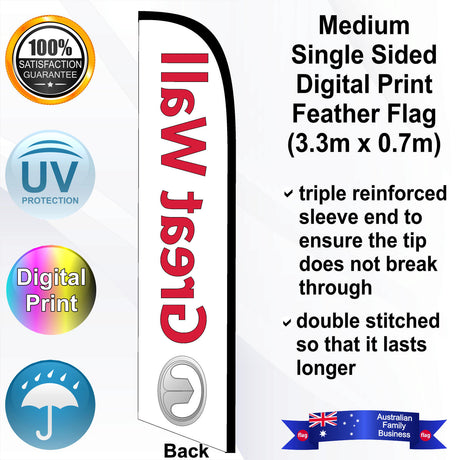 GREAT WALL Feather Flag - Rear