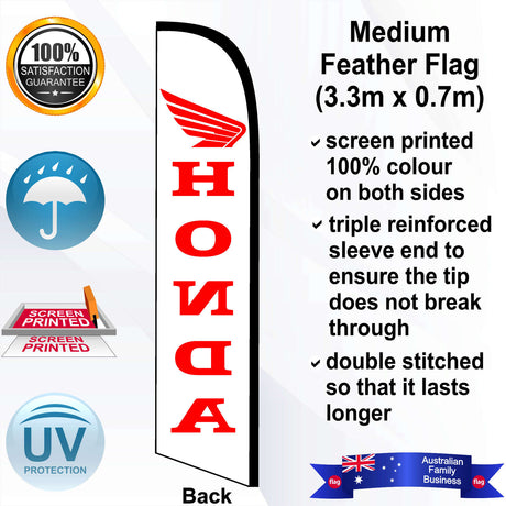 HONDA MOTORCYCLES Feather Flag - Rear
