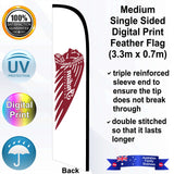 INDIAN Feather Flag - Rear