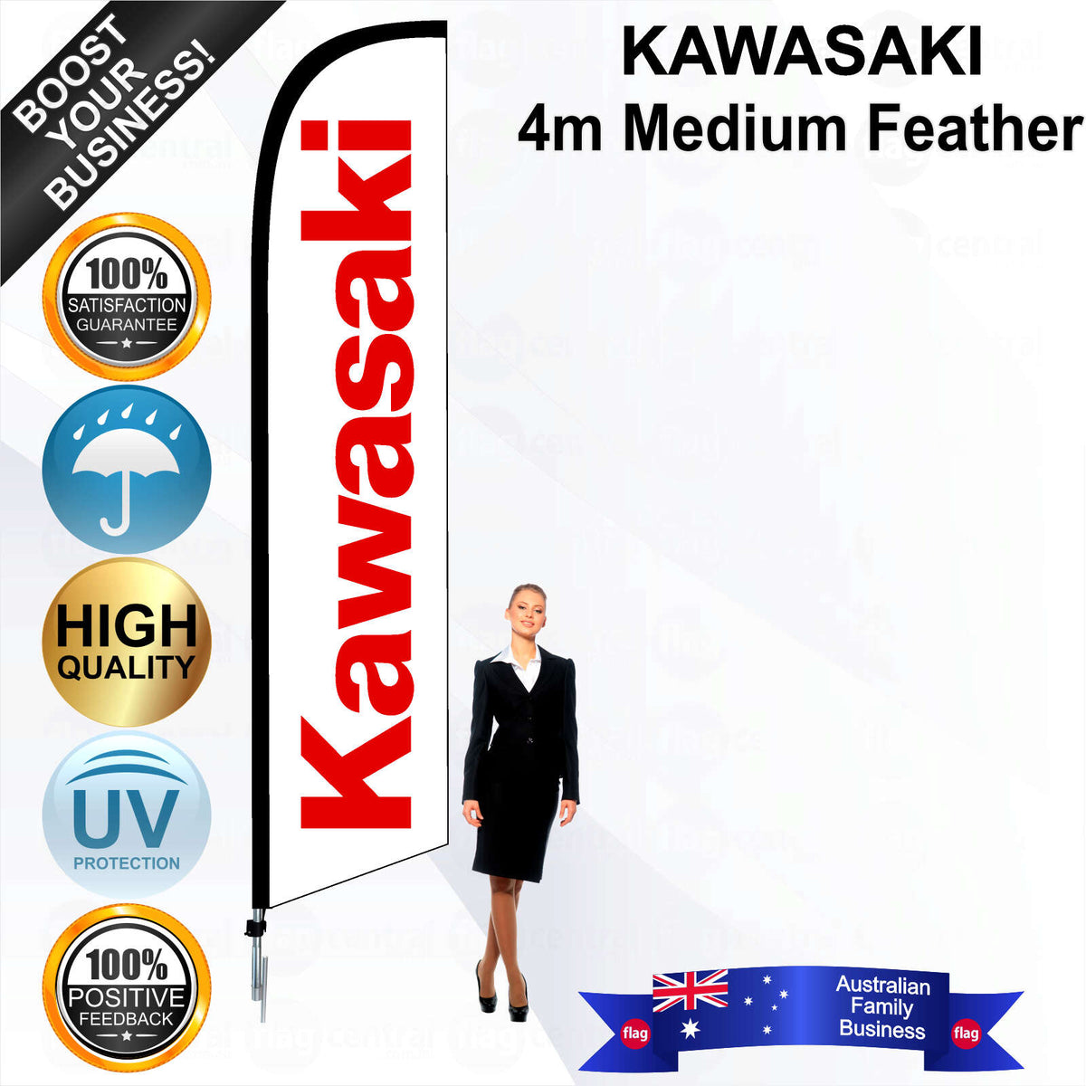KAWASAKI Feather Flag - Bundle
