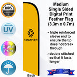 RENAULT Feather Flag - Rear