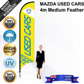 MAZDA USED CARS Feather Flag - Bundle
