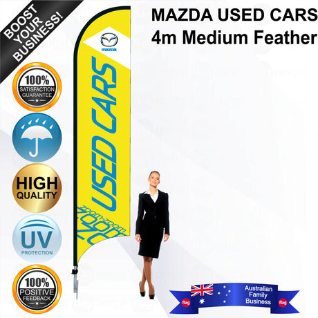 MAZDA USED CARS Feather Flag - Bundle