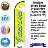 MAZDA USED CARS Feather Flag - Front