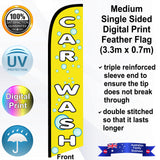 CAR WASH Feather Flag - Front