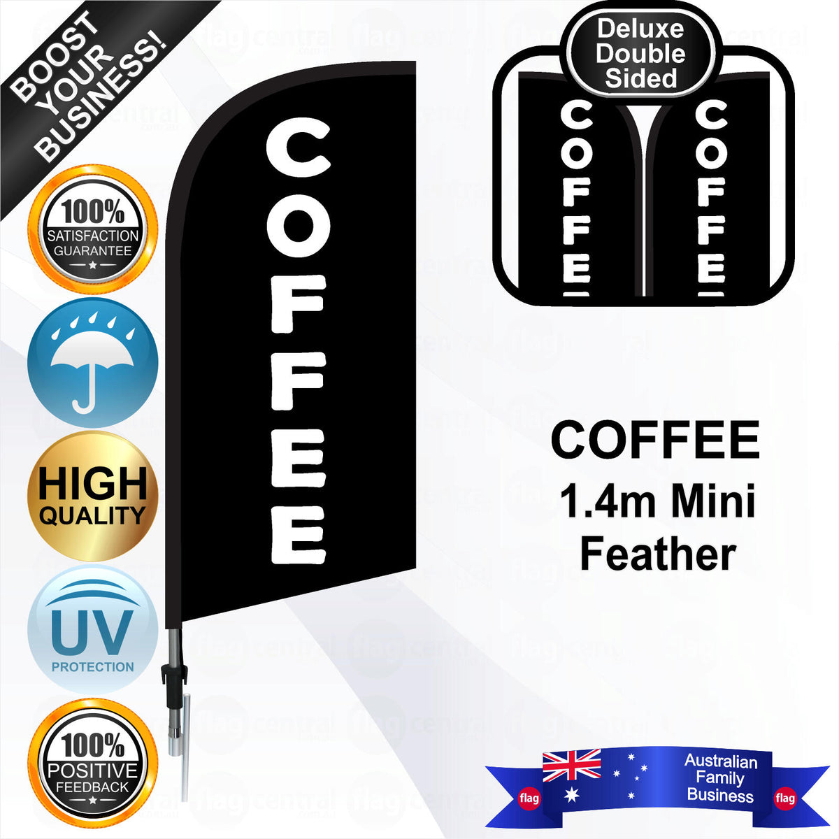 COFFEE Feather Flag - Bundle