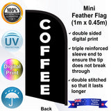 COFFEE Feather Flag - Rear