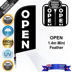 OPEN Feather Flag - Bundle