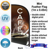 CAFE Feather Flag - Rear