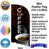 COFFEE Feather Flag - Rear