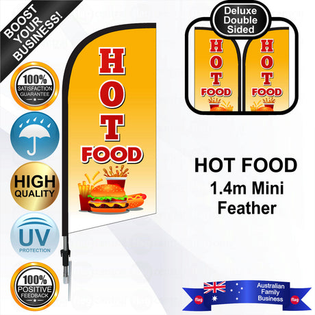 HOT FOOD Feather Flag - Bundle