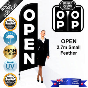 OPEN Feather Flag - Bundle