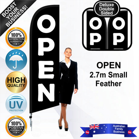 OPEN Feather Flag - Bundle