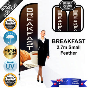 BREAKFAST Feather Flag - Bundle