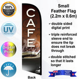 CAFE Feather Flag - Rear