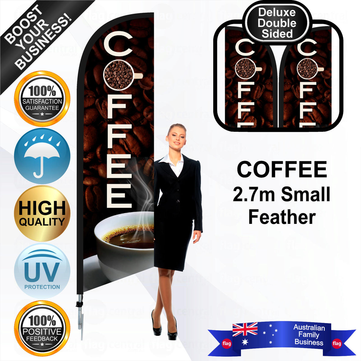COFFEE Feather Flag - Bundle