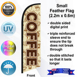 COFFEE Feather Flag - Front