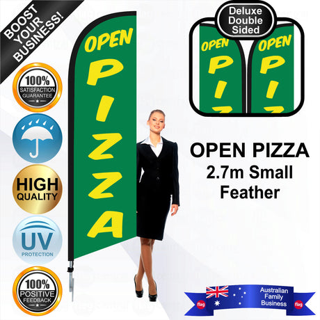 OPEN PIZZA Feather Flag - Bundle